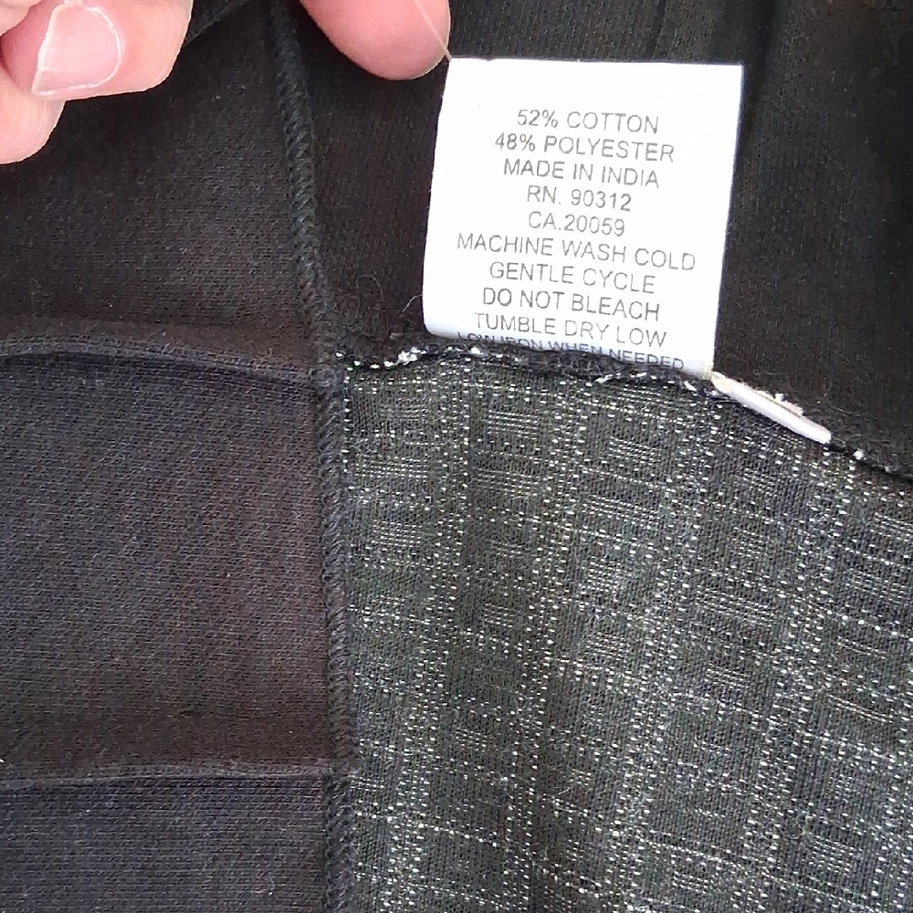 NEW! Parsley & Sage XL  Black and White Patterned Long Sweater / Cardigan 4122 - Picture 6 of 8